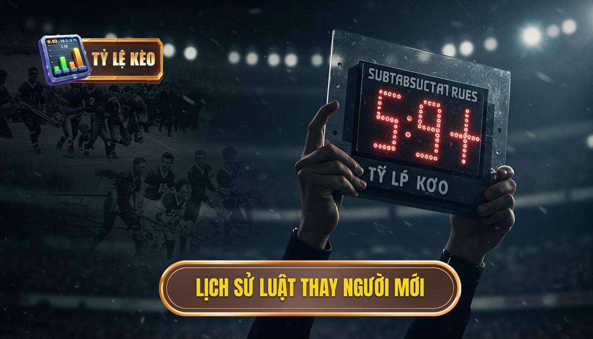 Luật Thay Người Mới Nhất Trong Bóng Đá: Phân Tích Chuyên Sâu Từ TỶ LỆ KÈO 1 Lịch Sử Và Bối Cảnh Ra Đời Của Luật Thay Người Mới