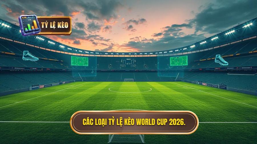 2. Các loại tỷ lệ kèo World Cup 2026.