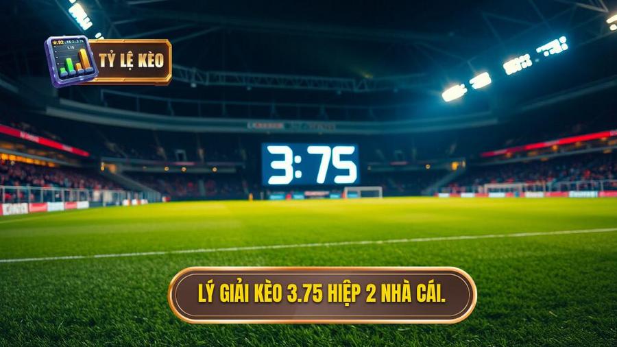 Tại sao nhà cái đưa ra con số 3.75 cho hiệp 2?